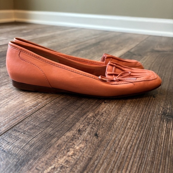 Enzo Angiolini LauraLee Leather Flats Salmon Pink Women's Size 8S - Picture 6 of 8